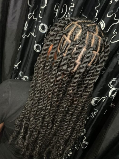 Invisible Locs: Shoulder Length