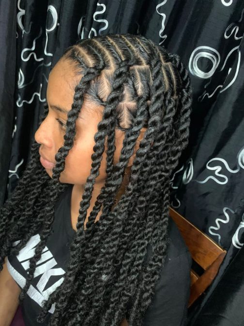 Invisible Locs: Mid-back Length